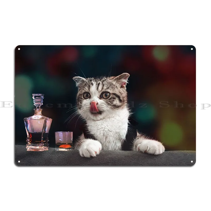 Cat Cats Feline Kitty Metal Sign Funny Party Wall Mural Customize Plaques Tin Sign Poster