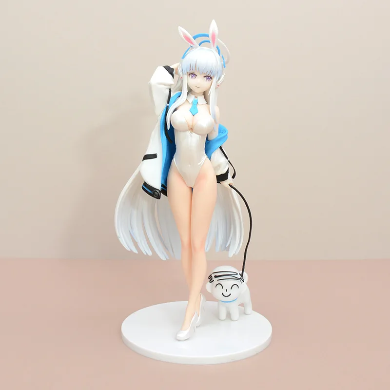 

Фигурка Blue Archive Ноа Банни Гёрл в стоячей позе с собакой, в коробке, коллекционный декор для рабочего стола для фанатов аниме