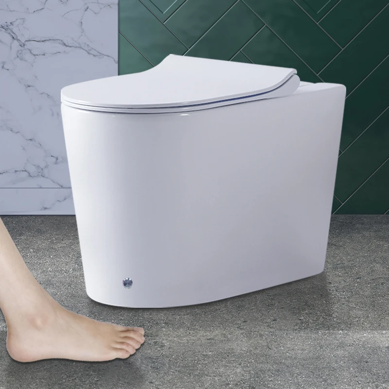 Kick the flush toilet, feel the feet, household siphon pumping small apartment, ordinary tankless