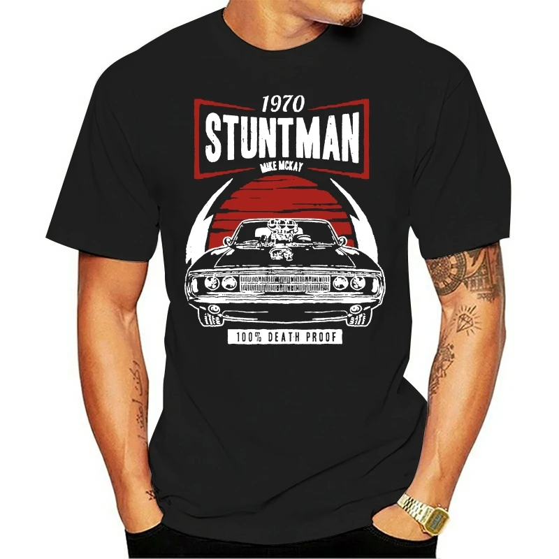 New Tops 2020 Print Letters Men American Stuntman Retro Vintage Tarantino Movie Style Men's T-Shirt