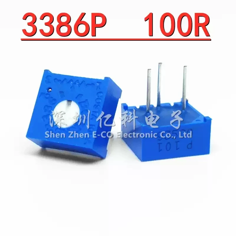 3386P-1-101LF imported from the United States BOURNS precision adjustable resistor/potentiometer P101 100R top adjustment