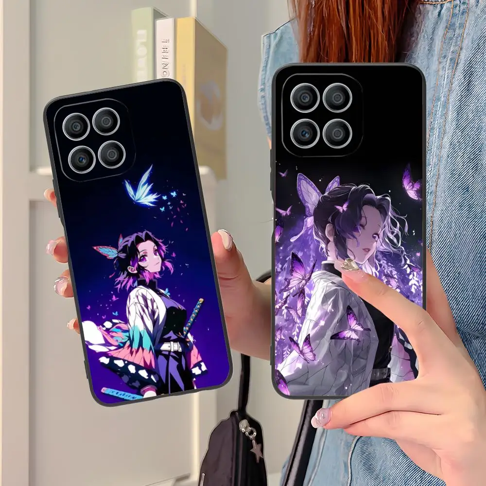

Чехол для телефона Demon Slayer Shinobu Kocho для Honor 90 80 70 60 50 30 20 10 9 8 7 Pro S SE Lite 5G Цветной защитный красивый чехол