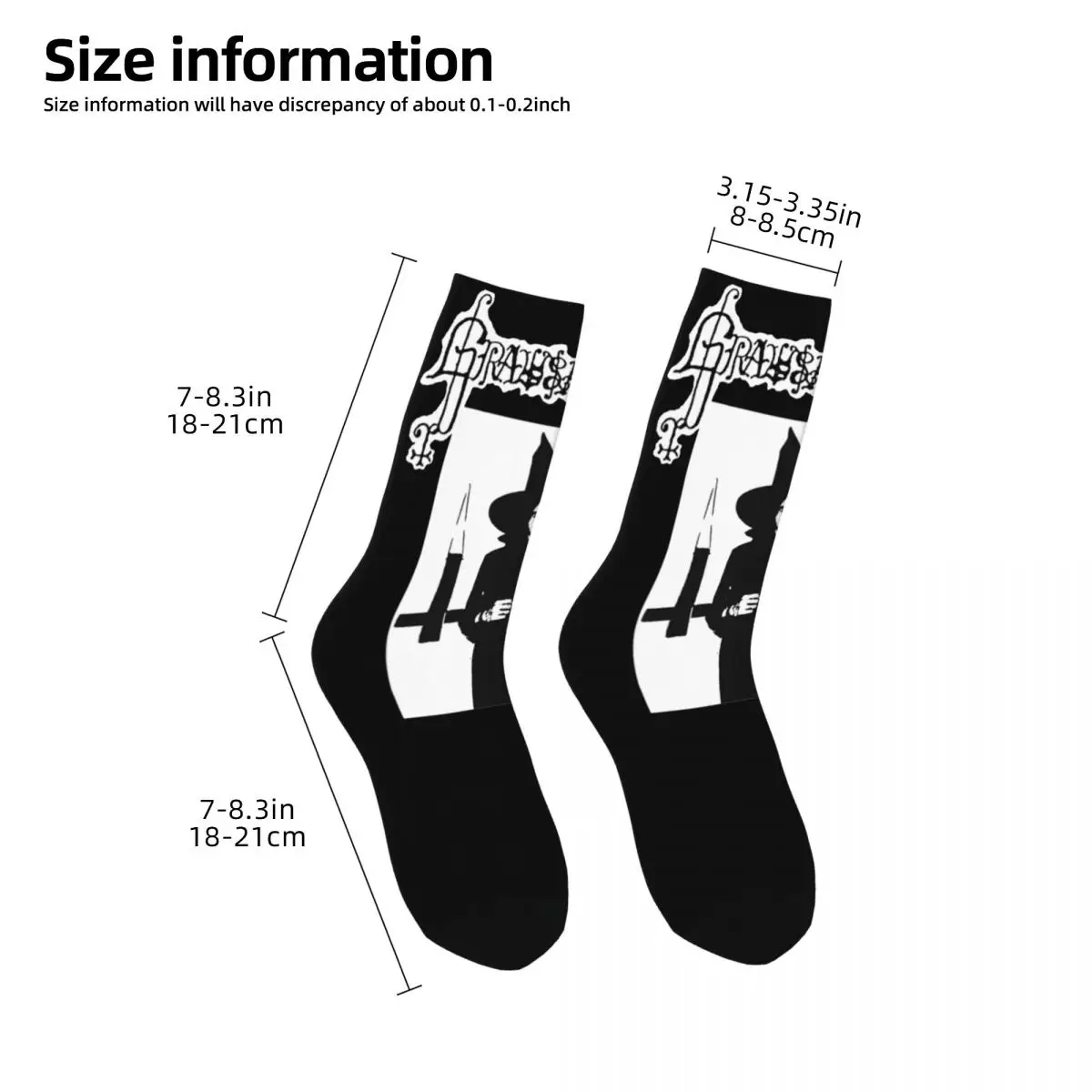 Grausamkeit Satan Socks Men Women Polyester Funny Happy Black Metal Socks Spring Summer Autumn Winter Middle Tube Socks Gift