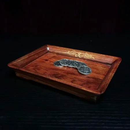 Classic Multiplying Coin Tray - Professional (ROSEWOOD EDITION) Stage Magic Tricks Illusions,Coin Production Magia,Gimmick