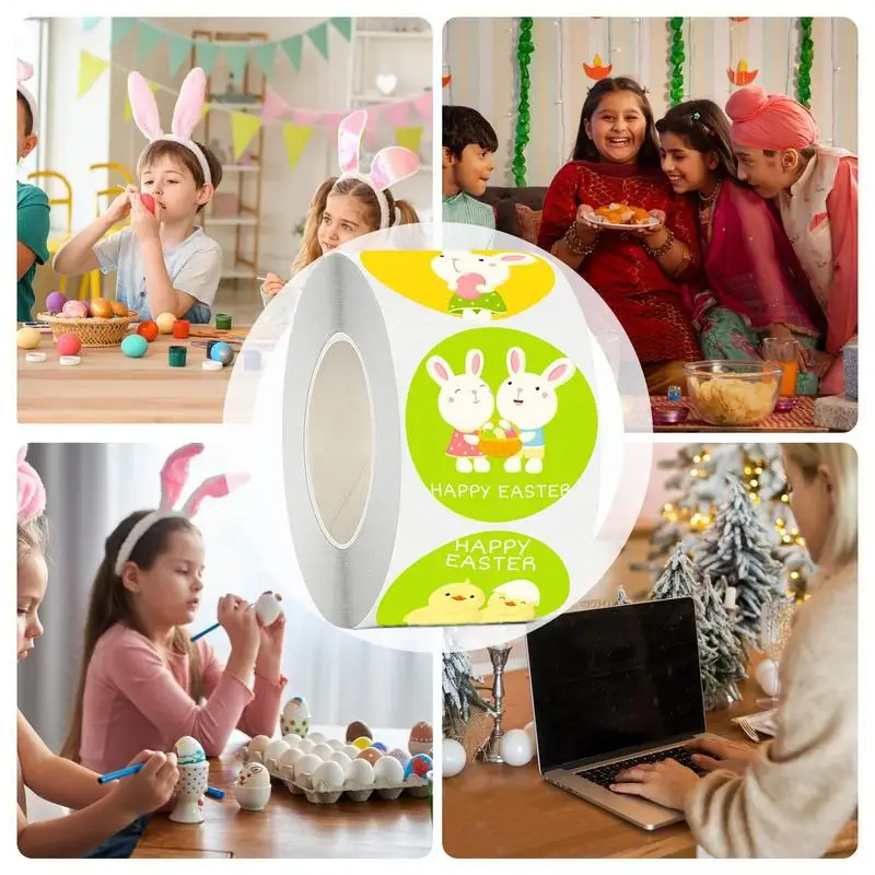 イースターデカールかわいい粘着ラベルイースター装飾パーティー用品ホリデーデカール絶妙なスクラップブックの装飾用