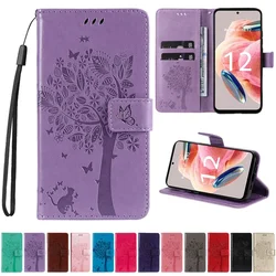 Magnetyczne skórzane etui z klapką do Xiaomi Redmi Note 13 12S 11 10 9 Pro 14C 13C 12C 10C Poco X6 14T 13T