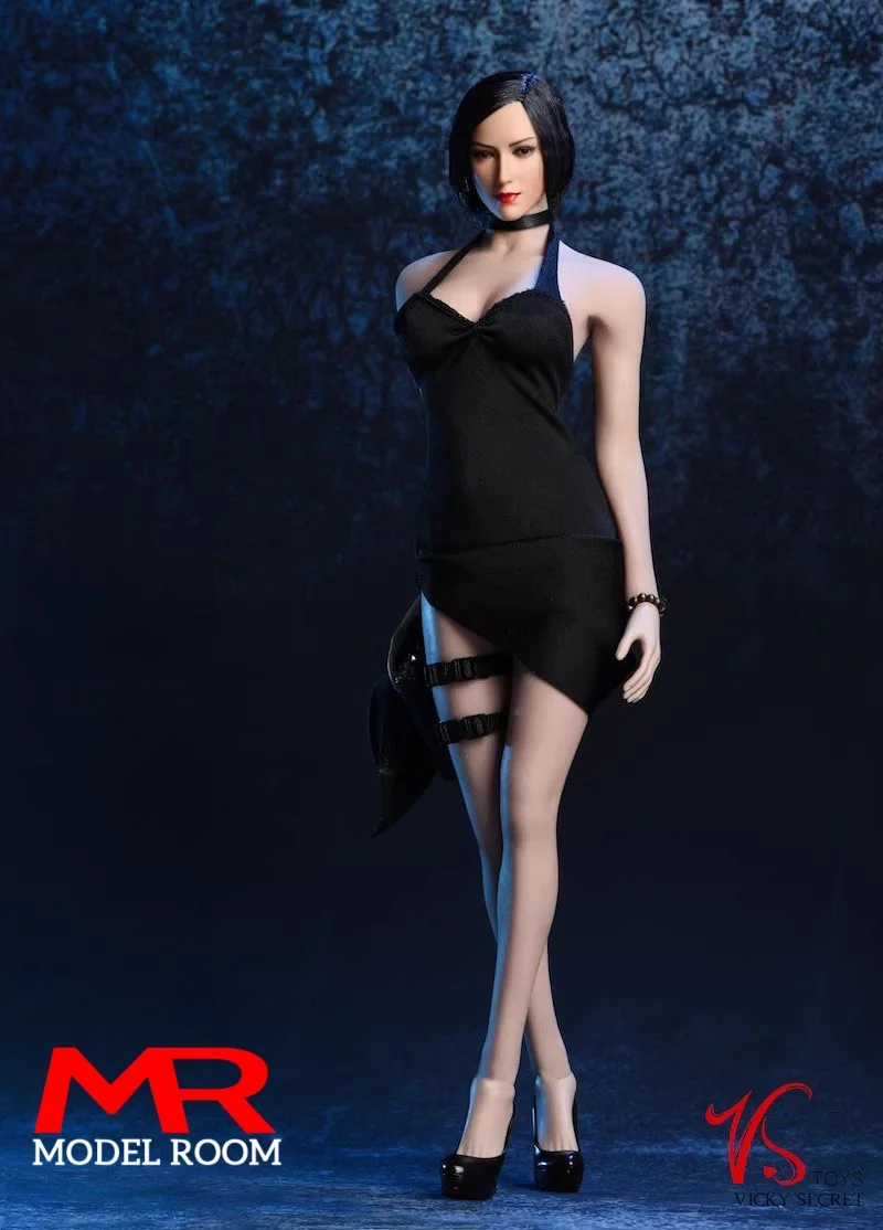 Vstoys 18XG14 1/6 مقياس أنثى معلقة الرقبة تنورة طويلة فستان سهرة الملابس نموذج صالح 12 ''أنثى الجندي عمل الشكل الجسم