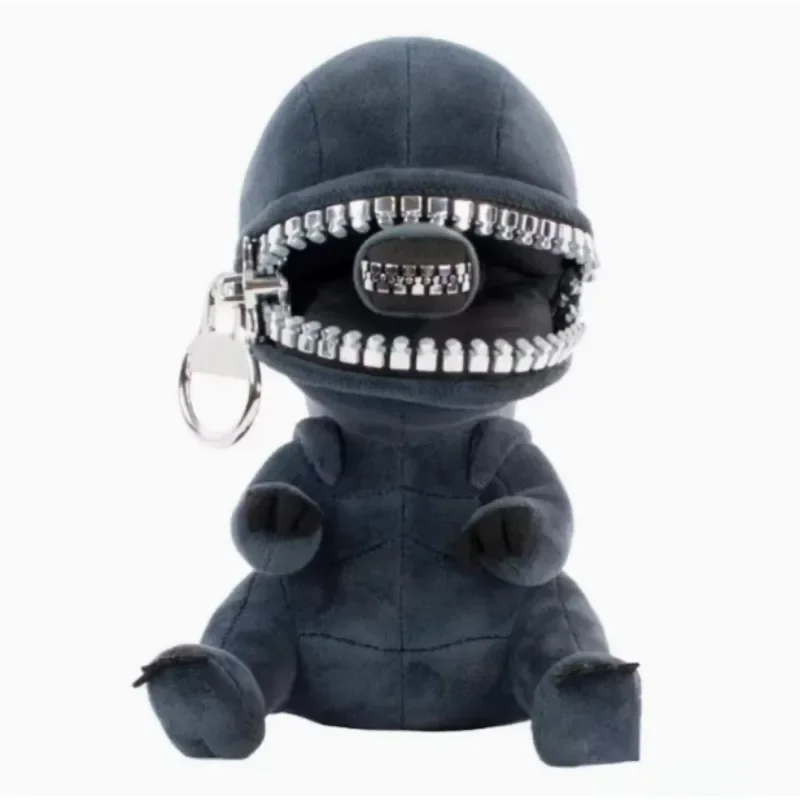 Nouvelles poupées en peluche Alien Xenomorph en forme de fermeture éclair bouche mode Kawaii oreillers en peluche dessin animé chambre ornements Surprise cadeau jouets