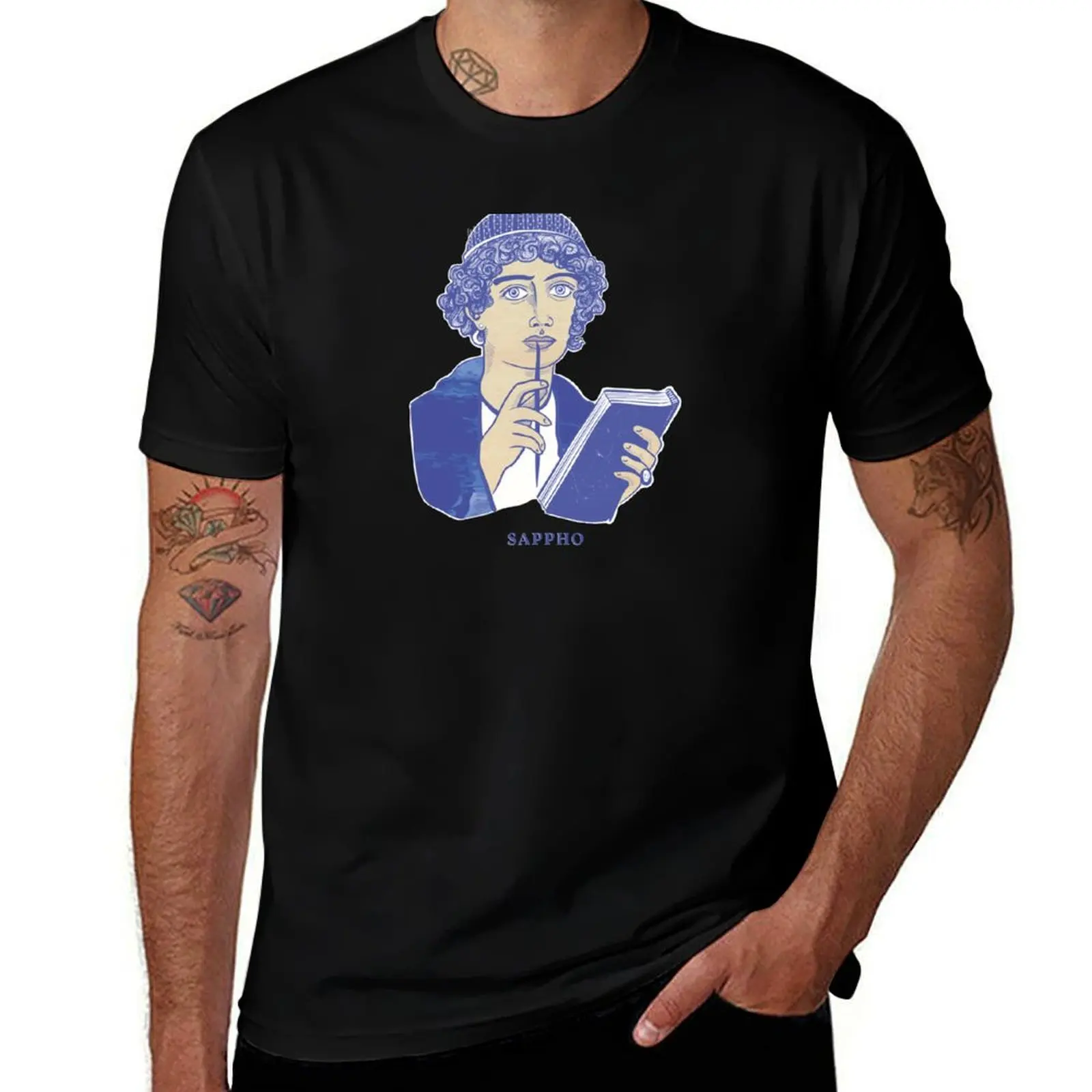 Sappho T-Shirt Large Size Short Sleeve T-Shirt