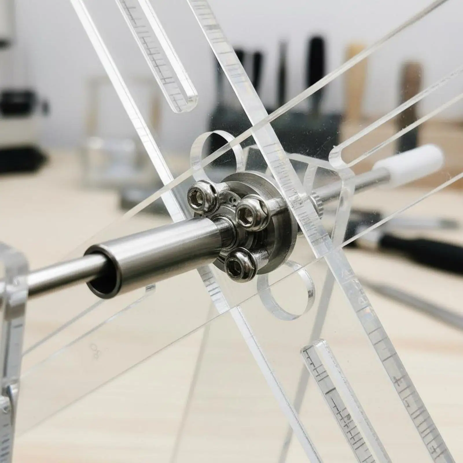 Tassel Winding Machine for DIY Tassel Maker with 4 Axis Grooved Design Manual Yarn Winder for Jewelry Making Craft Supplies