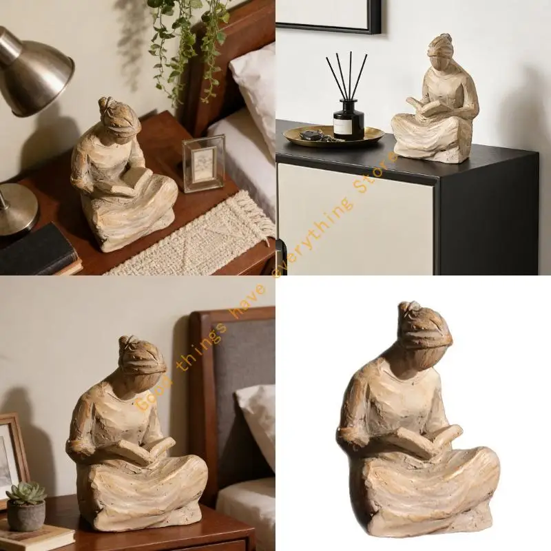 

Praying Woman Statue Figurines Resin Women Figures Statues Tabletop Ornament Inspirational Sculpture for Home Decors 55KF