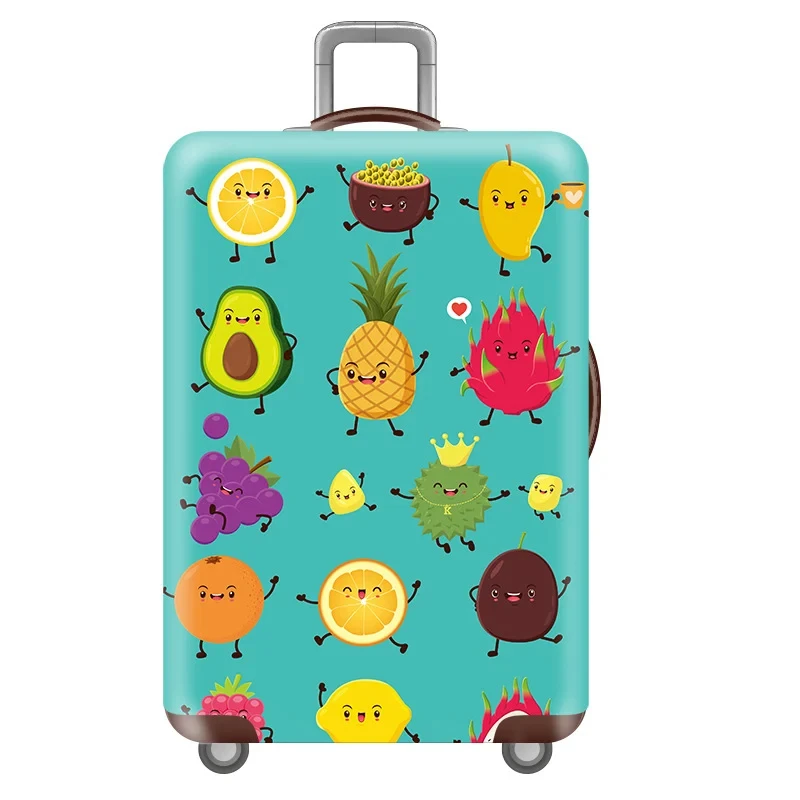 Fruit Ice Cream Luggage Cover Thicken Elasticity Baggage Cover Suitable 18- 32 Inch Suitcase Case Dust Covers Travel Accessories