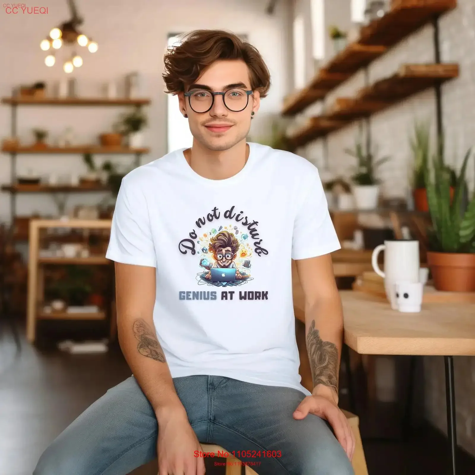 Do Not Disturb Genius at Work Funny Coding T Shirt Software Engineering s ed For Programmer Engineer vintage Washed