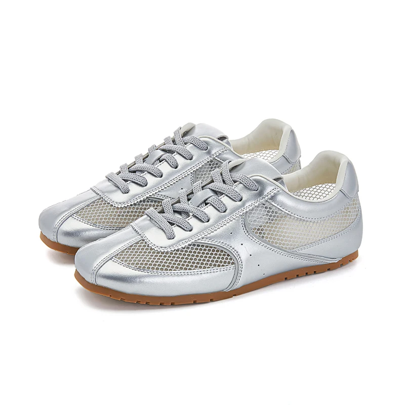 

2025 женские кроссовки, сетчатые новые летние немецкие тренировочные туфли для женщин, женская обувь большого размера на плоской подошве