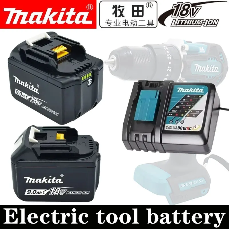 

*Makita-batería recargable BL1890, herramienta eléctrica de repuesto de 18V, 9,0 AH, para Makita DDF487 DGA404 DTW700 DHP487