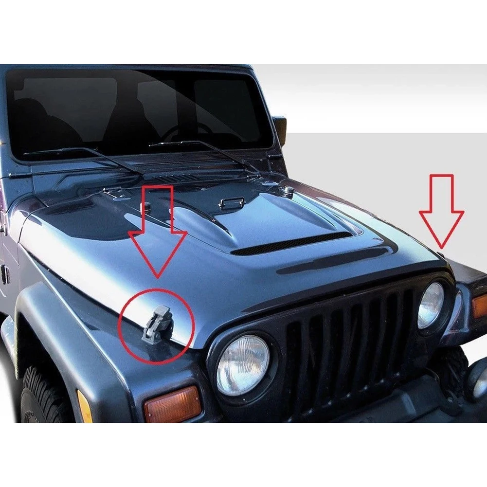 Off-road Use As Shown In The Picture Hood Latch Kit Hood Catch Bracket OE 55395652AC OE 55176636AD For Jeep TJ