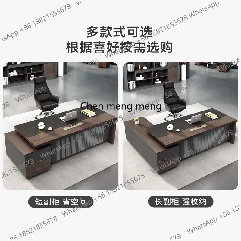 نموذج جديد لرئيس المتجر، أثاث مكتب الرئيس البسيط والحديث، طاولة المشرف الفاخرة للمدير من الدرجة الكبيرة
