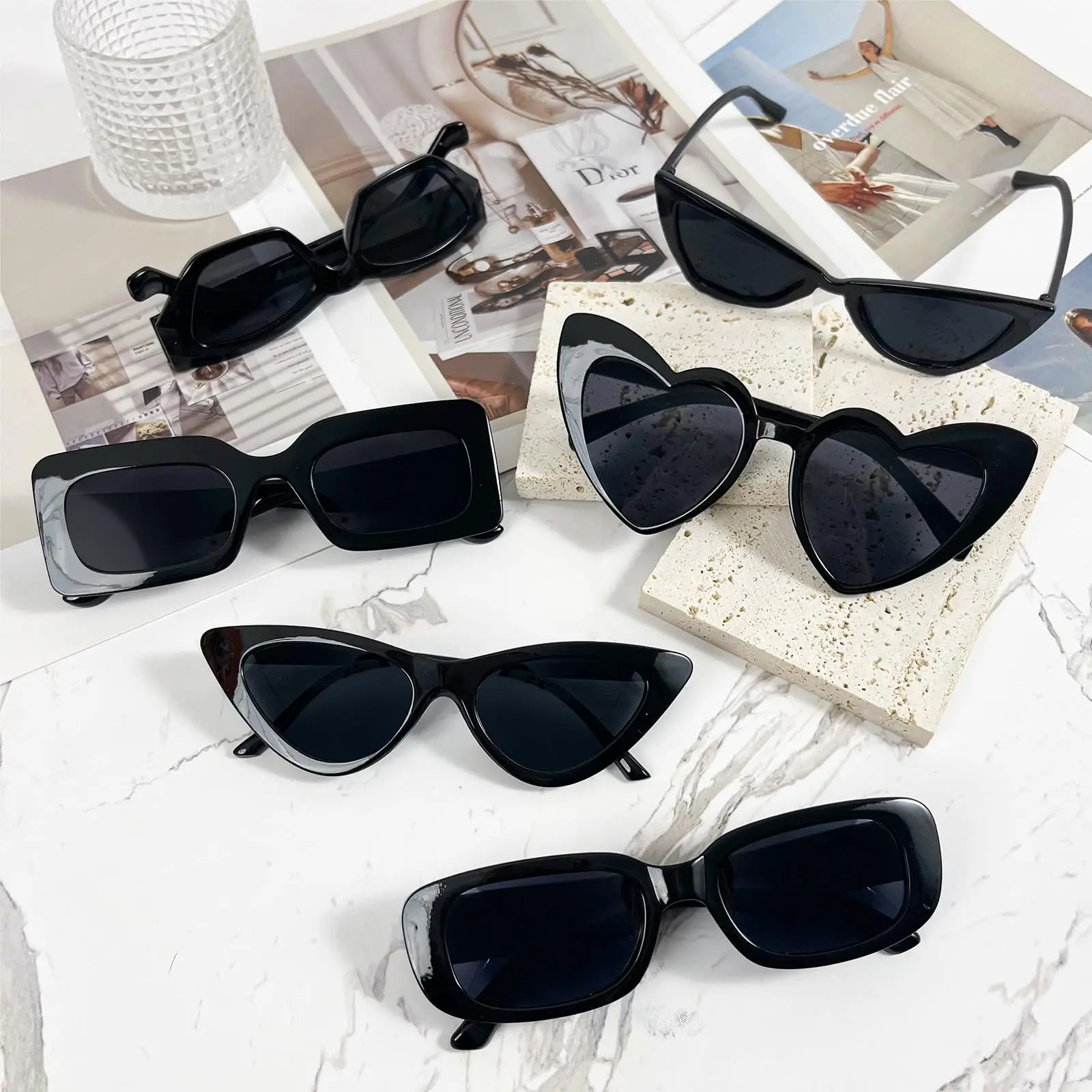 12-100Pcs Wedding Bridal Heart Shaped Sunglasses Party Favors Gift for Guests Bachelorette Hen Party Glasses Bridal Shower Decor view 6