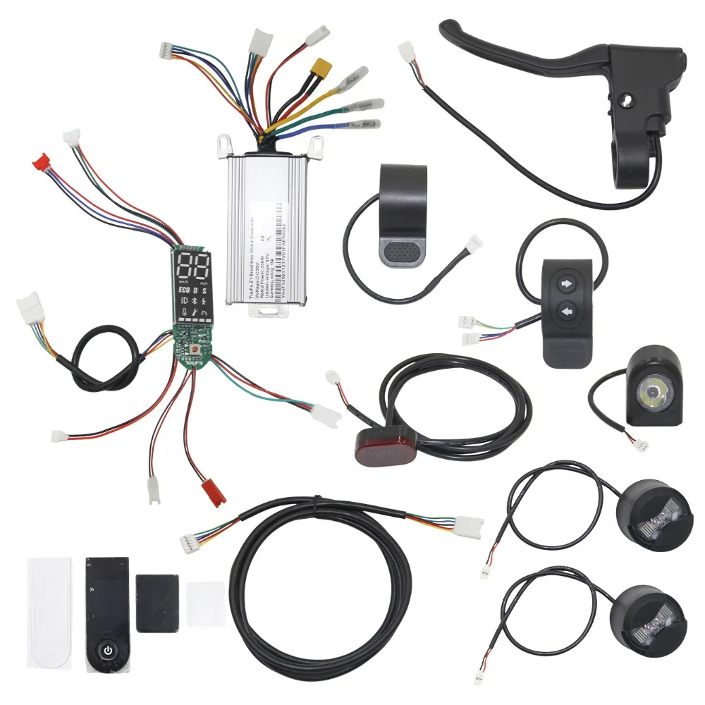 Electric Scooter Controller Kit for YSF 8.5 Inches Controller Dashboard Thumb Shifter Brake Lever Taillight Accessories