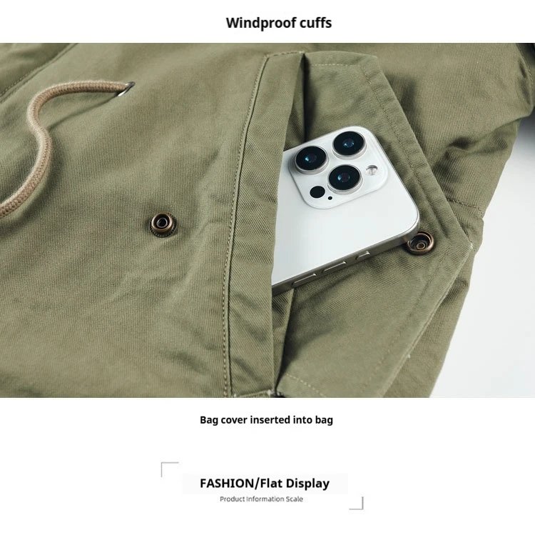 Neue Winter-Herrenjacken mit Kapuze und Pelzkragen, Warme Lange Fleece-Jacken, Hochwertige Outdoor-Freizeitjacken für Männer – Detail 20