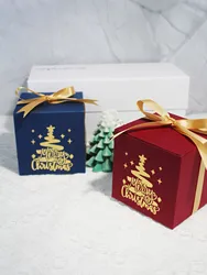 Christmas candy box Treat Boxes Cardboard Bakery Boxes Paper Goody Boxes for Pastries Cupcakes Candy and Party Favor