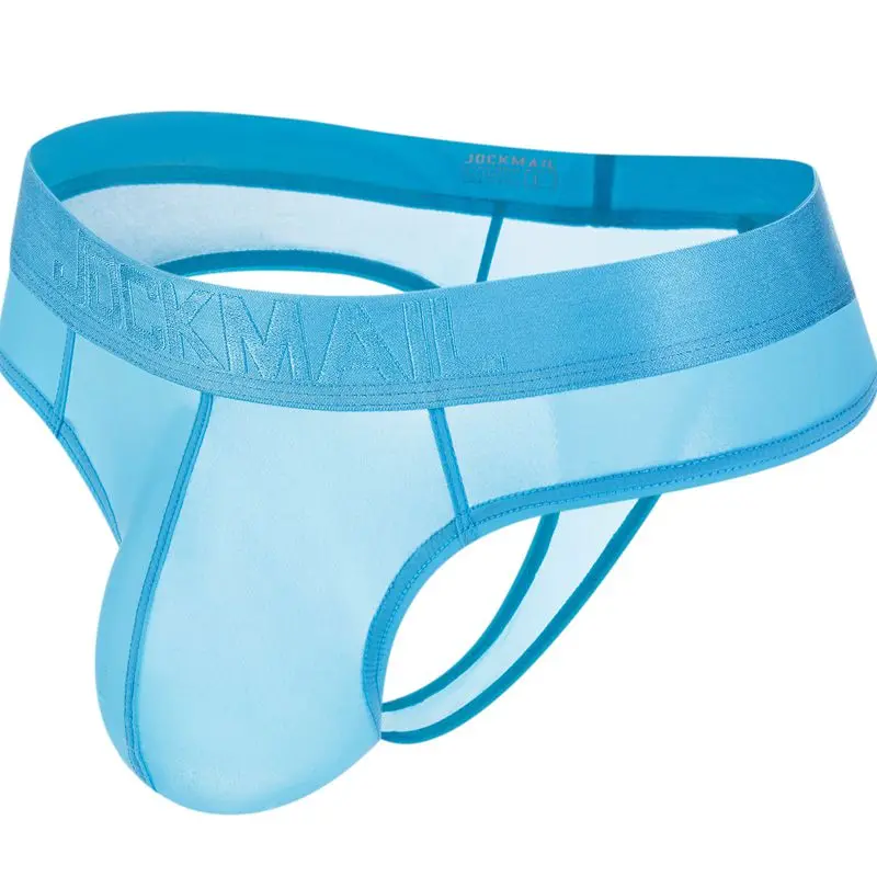 Sexy Gay Men Underwear Panochas Jockstrap Cueca Gay Tangas Mens Bikini Brief Ice Silk Transparent As Underwear or Swimwear