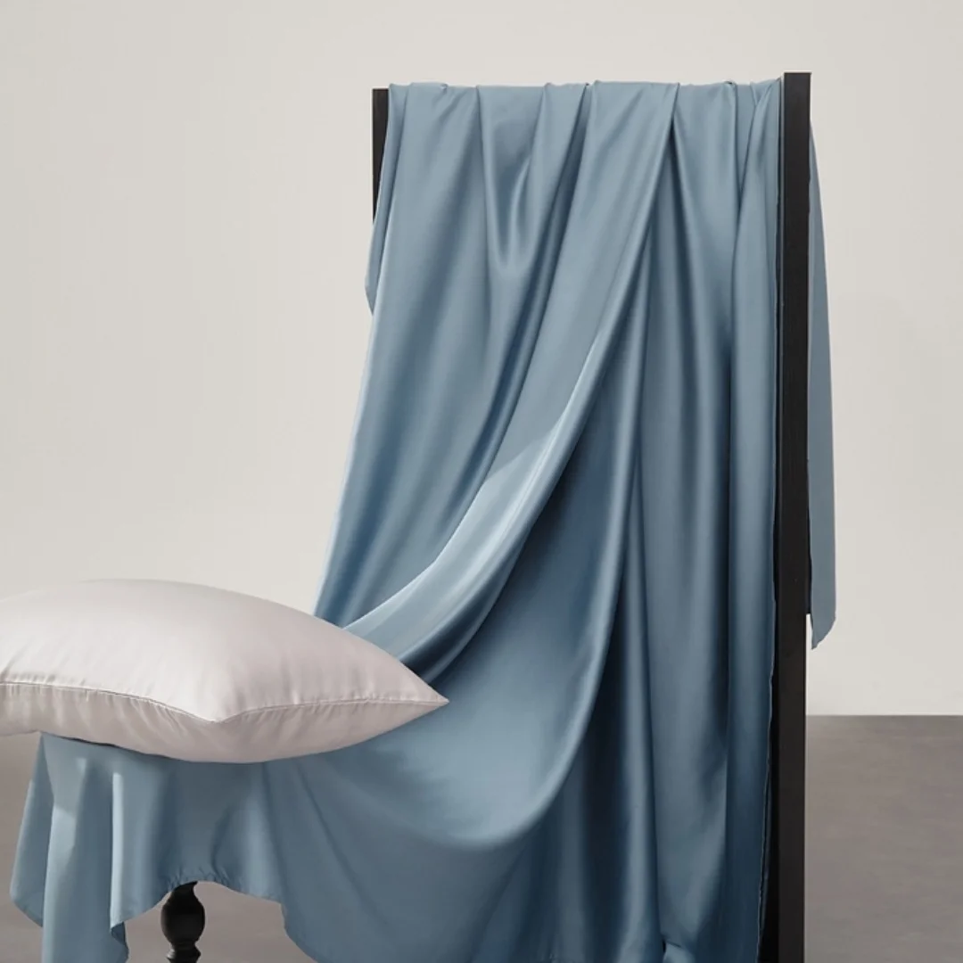 

3 шт., синий пододеяльник, комплект постельного белья с эвкалиптом, шелковистые лиоцелловые пододеяльники, антибактериальный мягкий дыхательный комплект, Прямая поставка