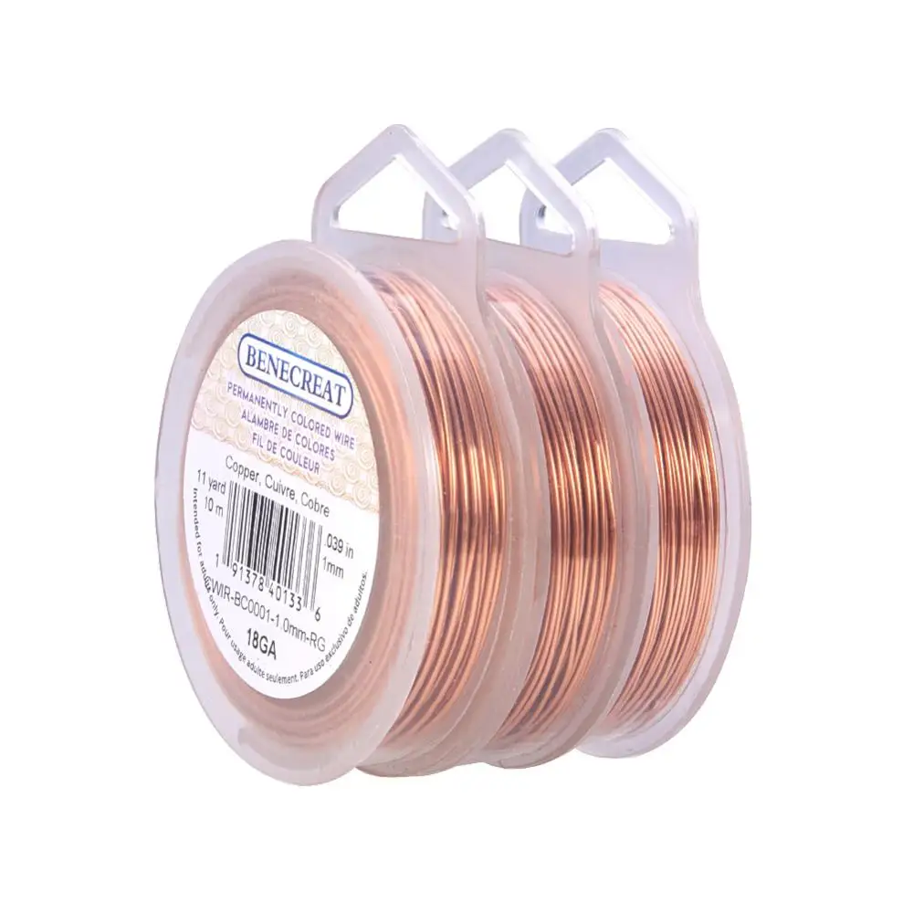 

2/3roll copper Wire Roll Jewelry 0.3/0.5/0.8/1mm For Bracelet Necklace DIY Colorfast Beading Wire Cord String for Craft Making