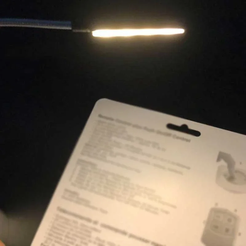 Mini 4 LED Book Lamp Portable USB Reading Night Lamp White/Warm Color Table Desk Lamp For Laptop Power Bank Notebook PC Computer