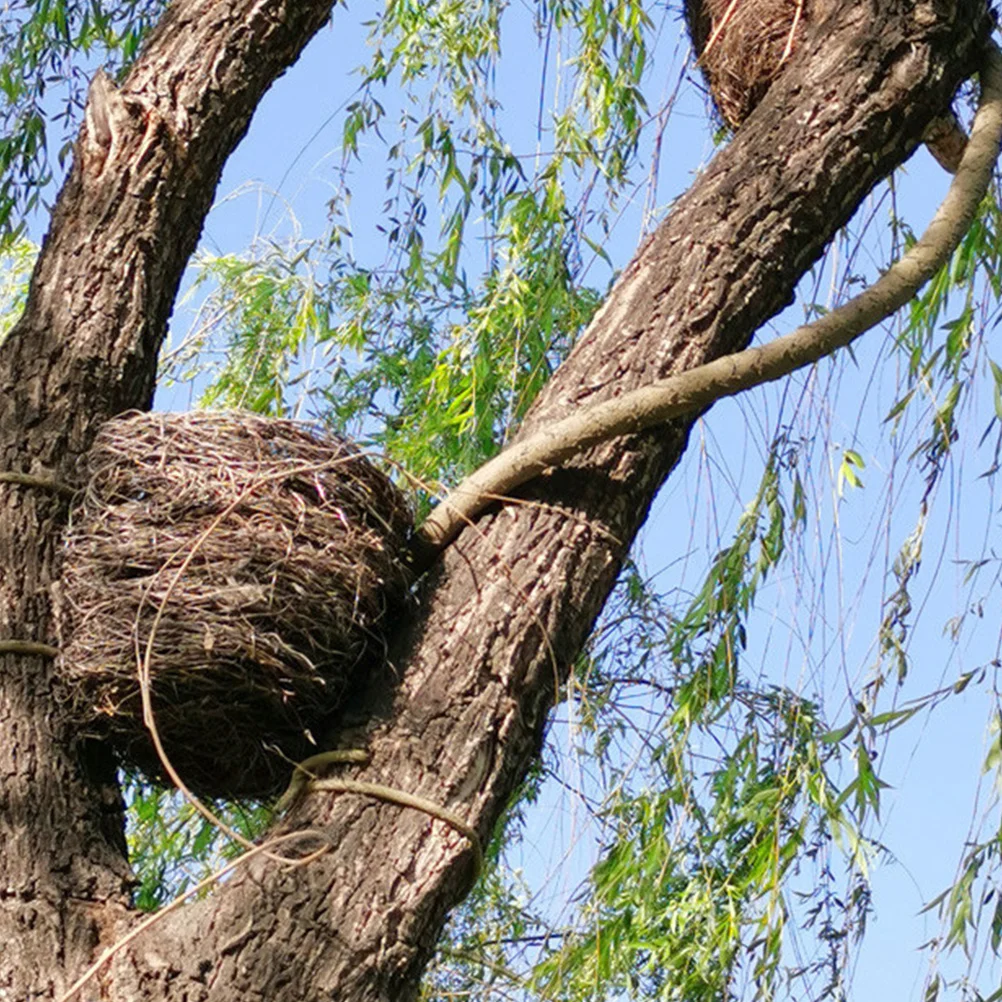 

Абажур в виде птичьего гнезда, абажур из ротангового плетения для наружного садового освещения, большой орнамент ручной работы, декор для рождественской пасхальной елки