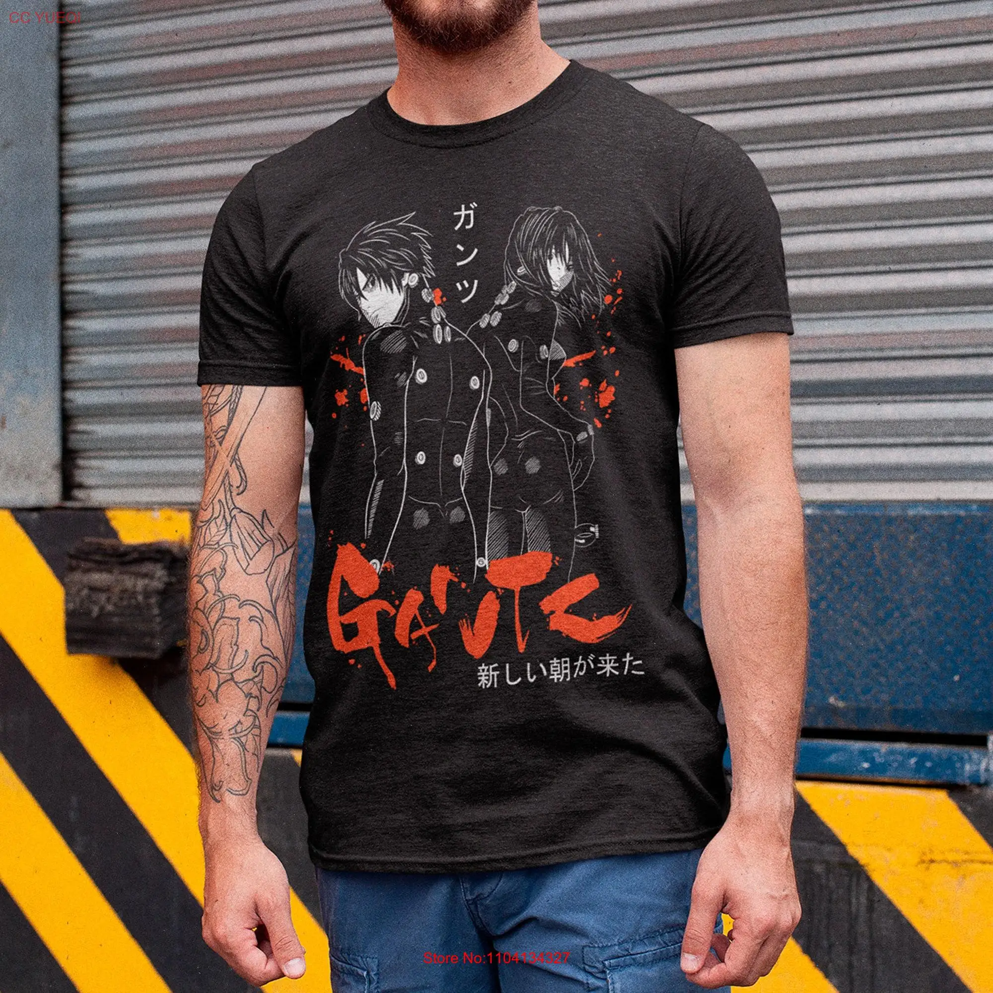 Camiseta Gantz de Manga larga o corta, prenda de vestir, exclusiva, estilo Anime clásico, Hiroya Oku, Seinen, Otaku