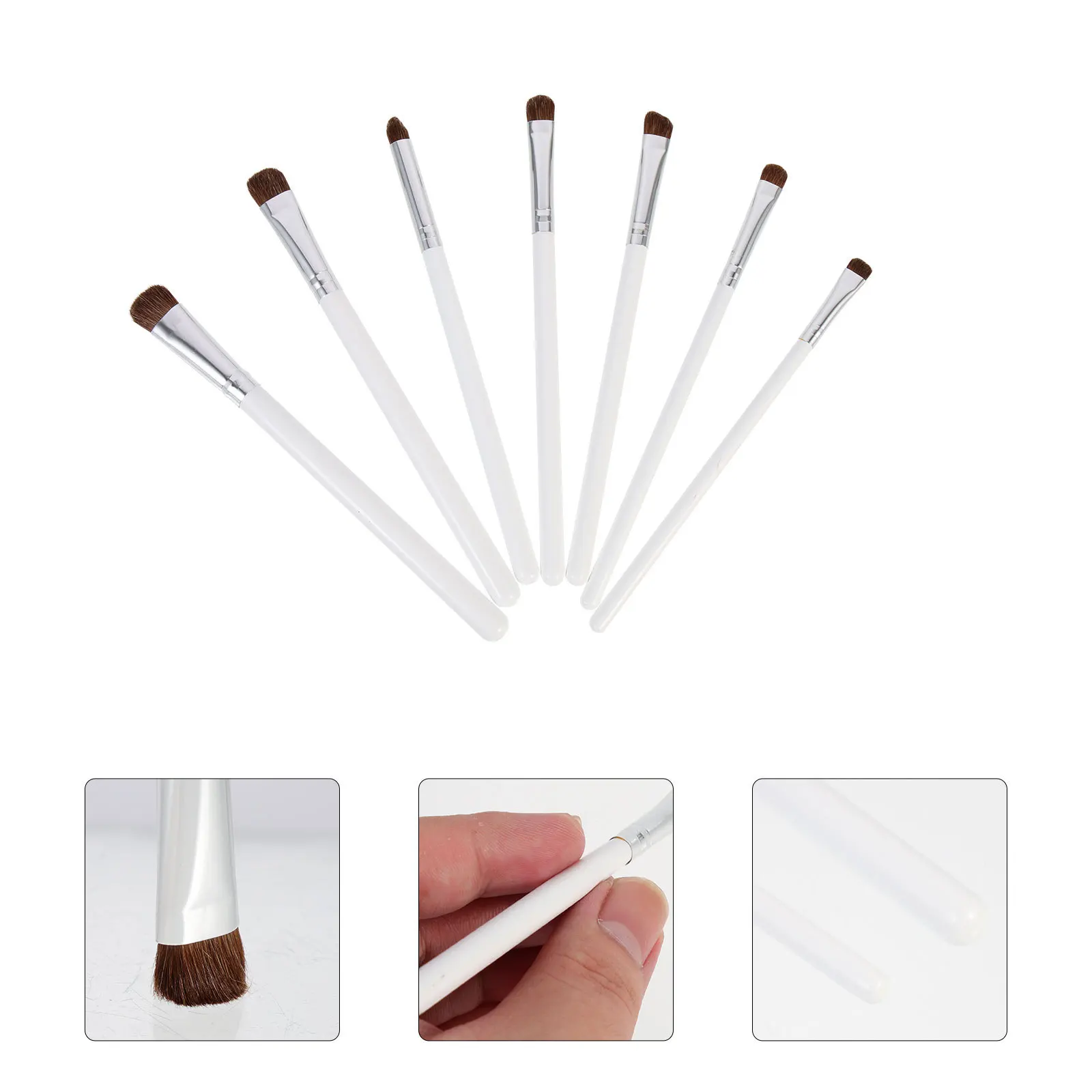 7-delige oogschaduwborstelset Oogborstels Make-up gereedschap Draagbare mengborstelset Make-up cosmetica Cosmetica