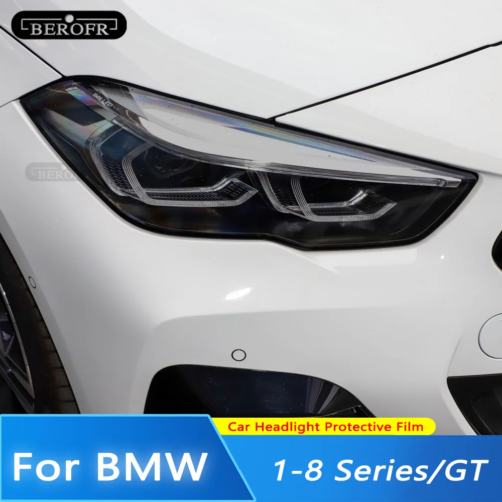 

2pcs Car Headlight Tint Smoked Black Protective Film TPU Sticker For BMW F30 F31 F10 F11 G30 F40 F32 F22 F36 F07 F34 G11 G15 G20