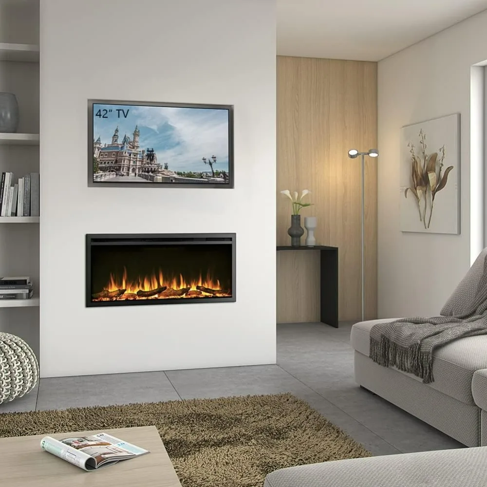 40" W Austin in Wall Recessed & Wall Mounted Electric Fireplace (EF286A)