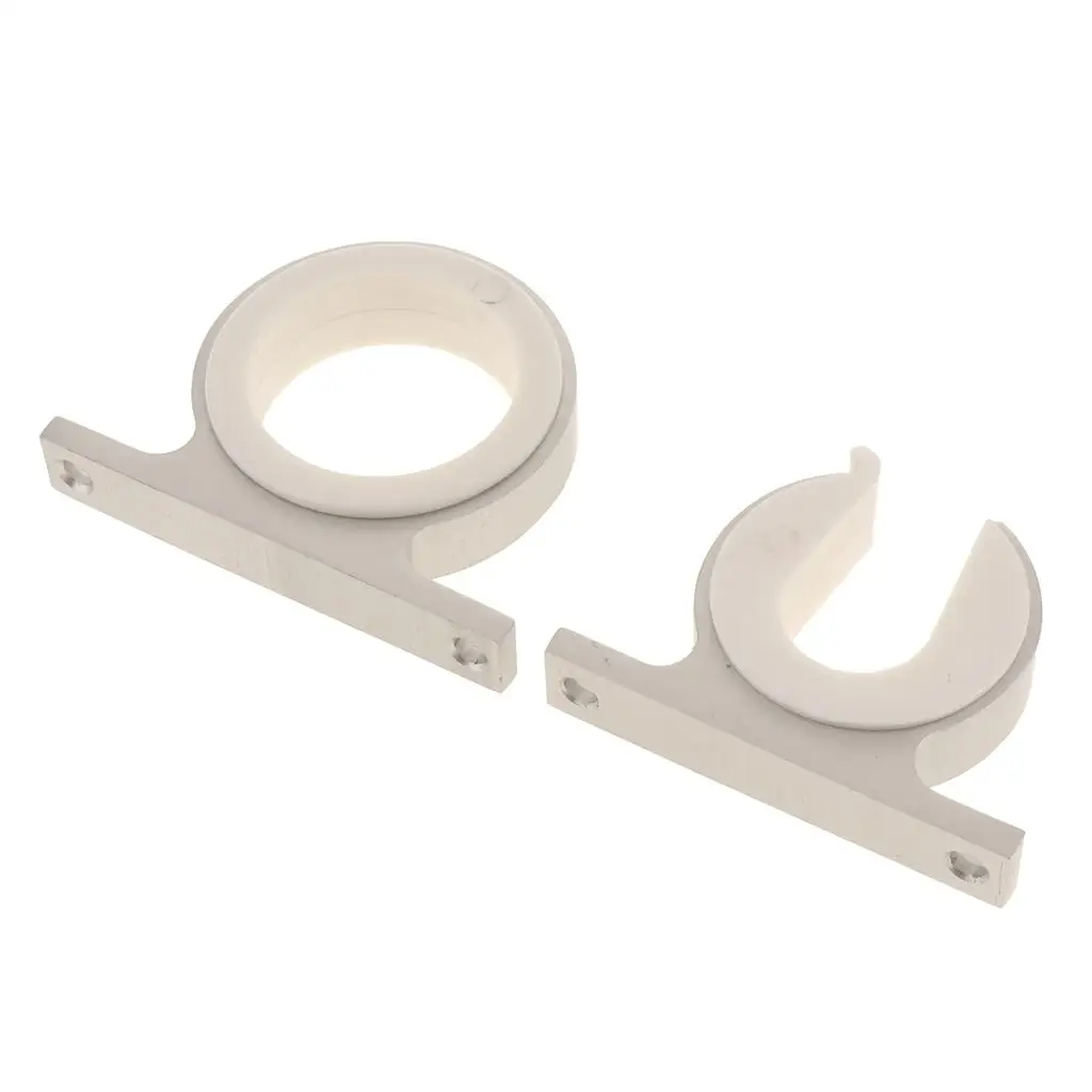 

2pcs Horizontal Pole Rod Rack Storage Holder Organizer, White