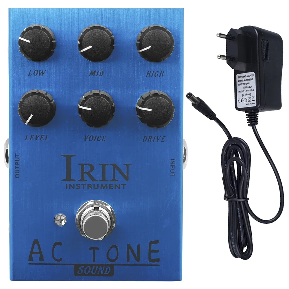 

IRIN AC TONE Guitar Effect Pedal Overdrive Pedal Analog AC30 Amplifier Pedal Effect Electric Guitar Classic British Rock Sound