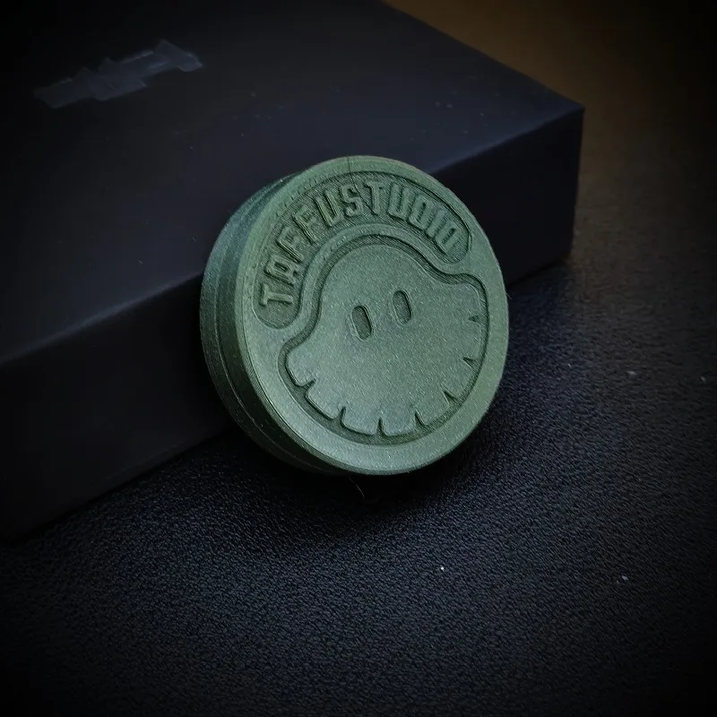 Taffu Original EDC Elf Coin Ding Ding Fine PLA 3D Printing Ratchet Snap Coin Decompression Desktop Toy Luminous