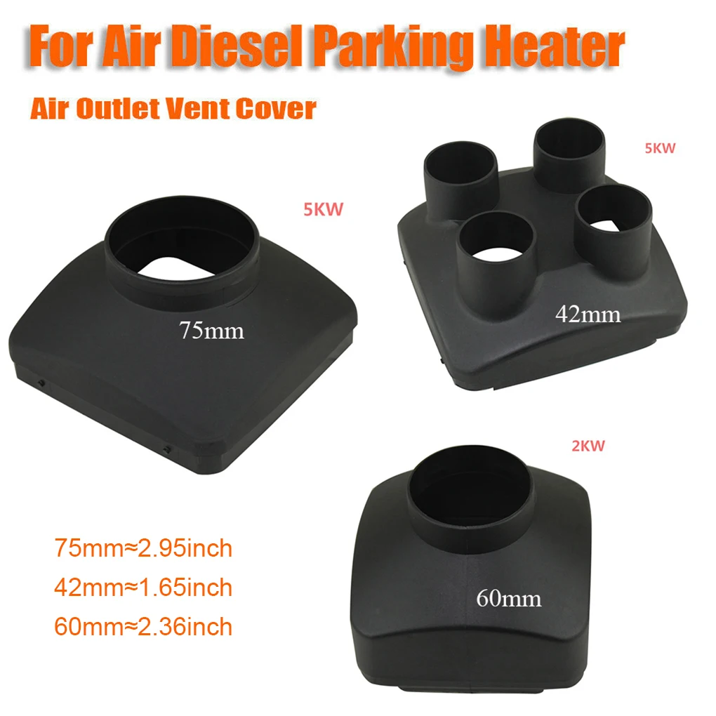 Car Truck Boat Parking Heater Air Outlet Cover Replacement Bus Campers Heaters Vent Protector 2KW Single Hole 60mm