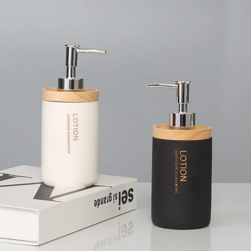 Hotel Bathroom Letter Hand Sanitizer Bottle Shampoo and Shower Gel Press Dispensing Bottle