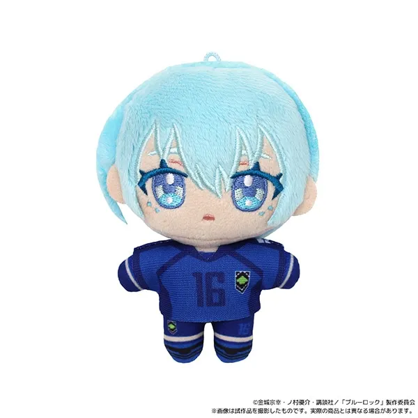 Chigiri Hyoma Rin Itoshi أنيمي أفخم الأزرق قفل Cosplay12CM الكرتون محشوة الجسم بلوشي ظهره قلادة الملحقات