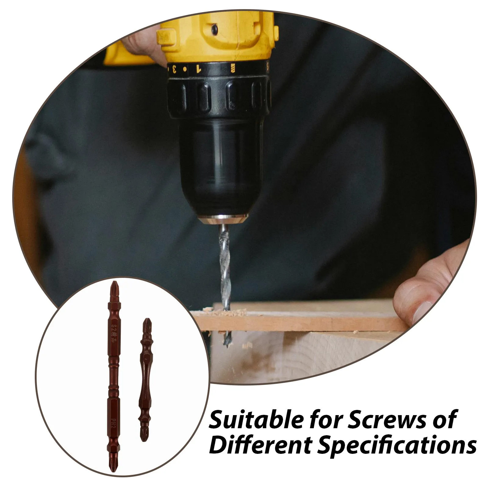 10Pcs Durable Carbon Steel Anti-Slip Screwdriver Drill Bit Set Versatile Use for Various Power Tools Impact Bits view 6
