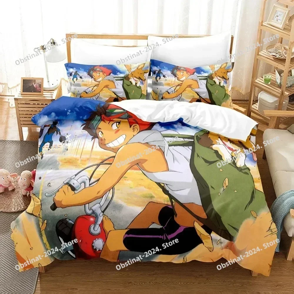 Cowboy Bebop Bedding Set Printed single Comforter Quilt Bed Cover Duvet Cover Pillow Case 3 Pieces Set Kids Adult Size Bed Linen