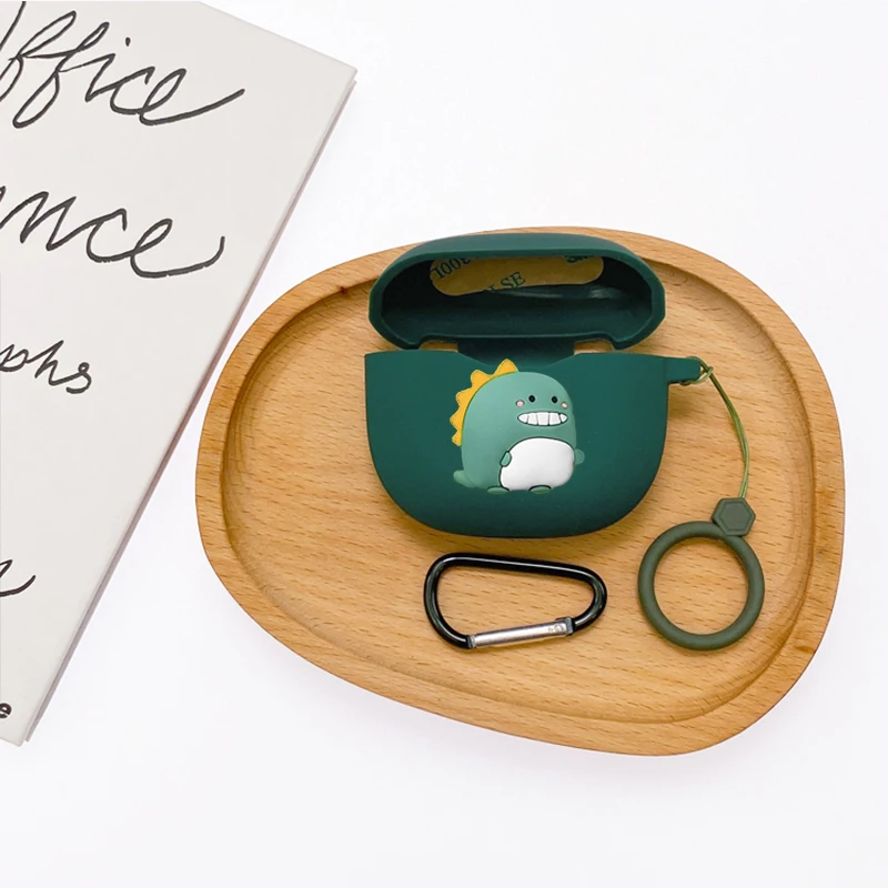 الكرتون الحال بالنسبة Haylou GT5 حالة خاتم سيليكون مكافحة قطرة حماية بلوتوث سماعة غطاء الملحقات صندوق fundas