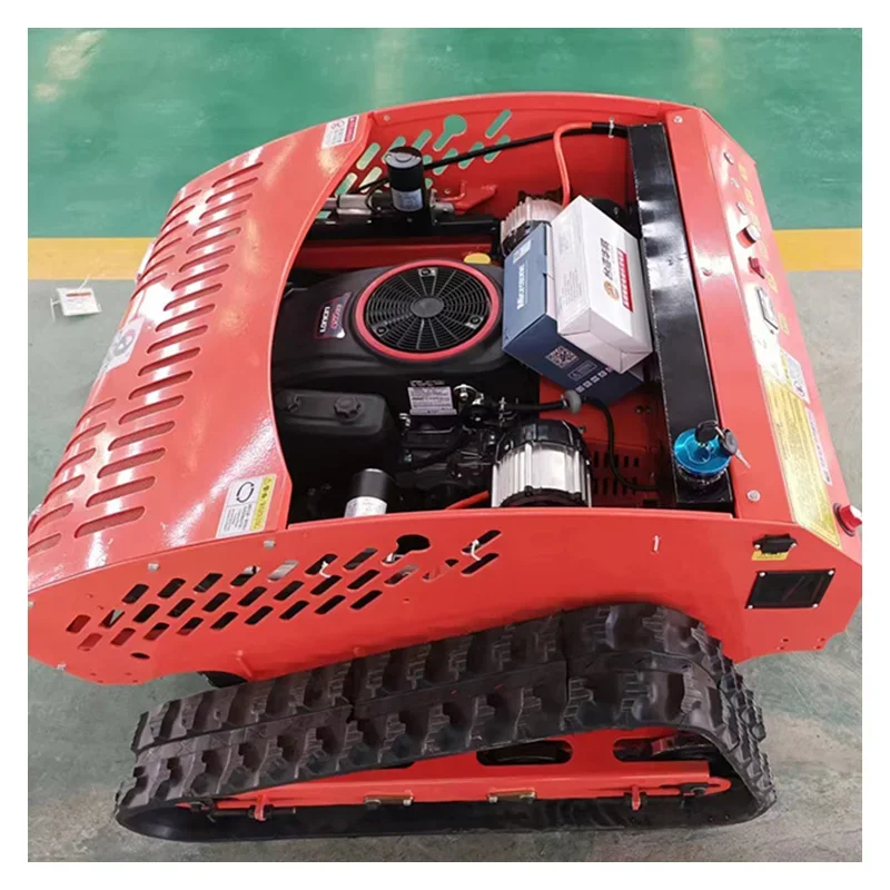 Factory Custom Engine Caterpillar Lawn Mower Robot Zero Turn Remote Control Lawn Mower Agricultural Equipment