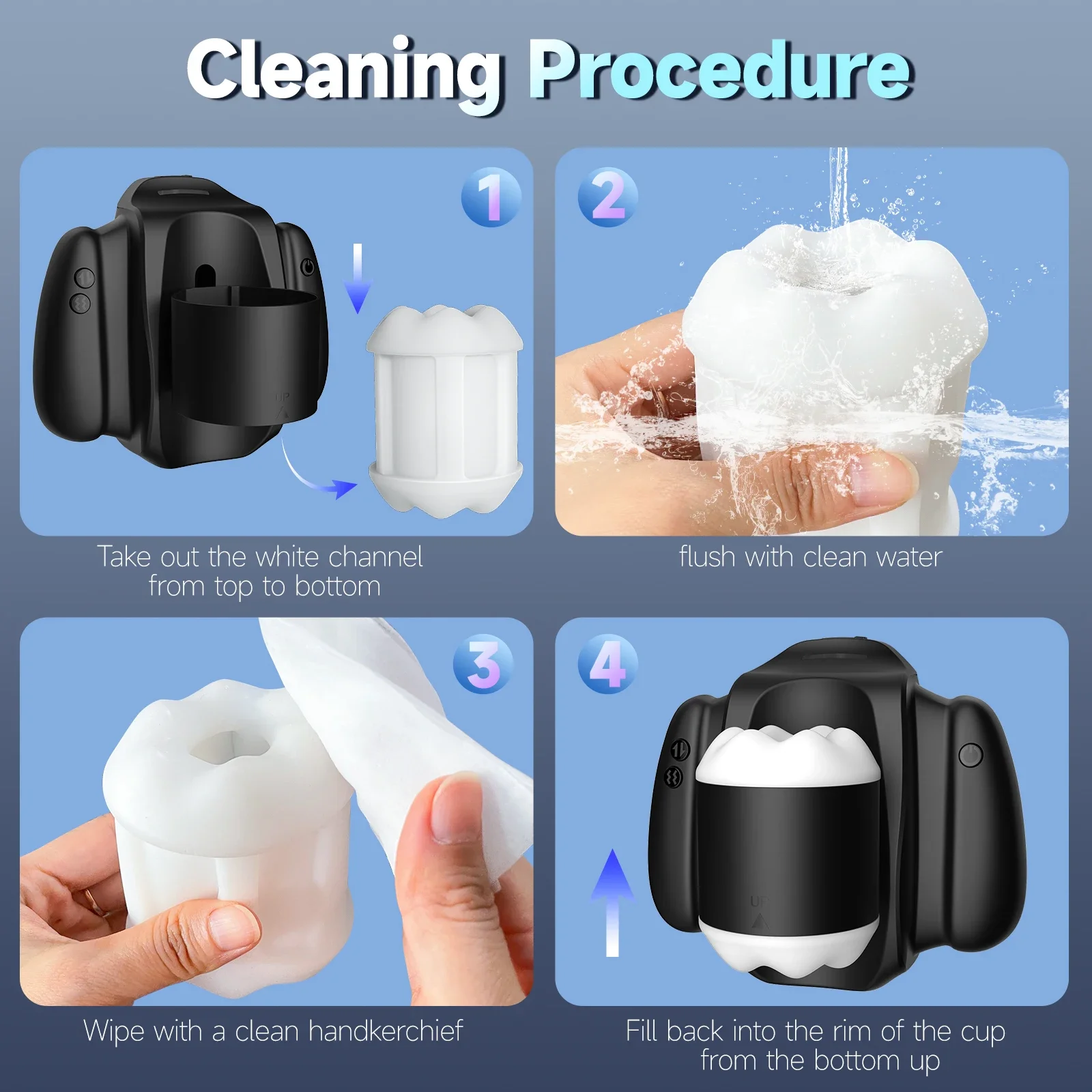Male Automatic Telescopic Masturbator Cup Vibration Penile Stimulator Blowjob Machine Penis Glans Trainer Adult Sex Toys For Men - view 6