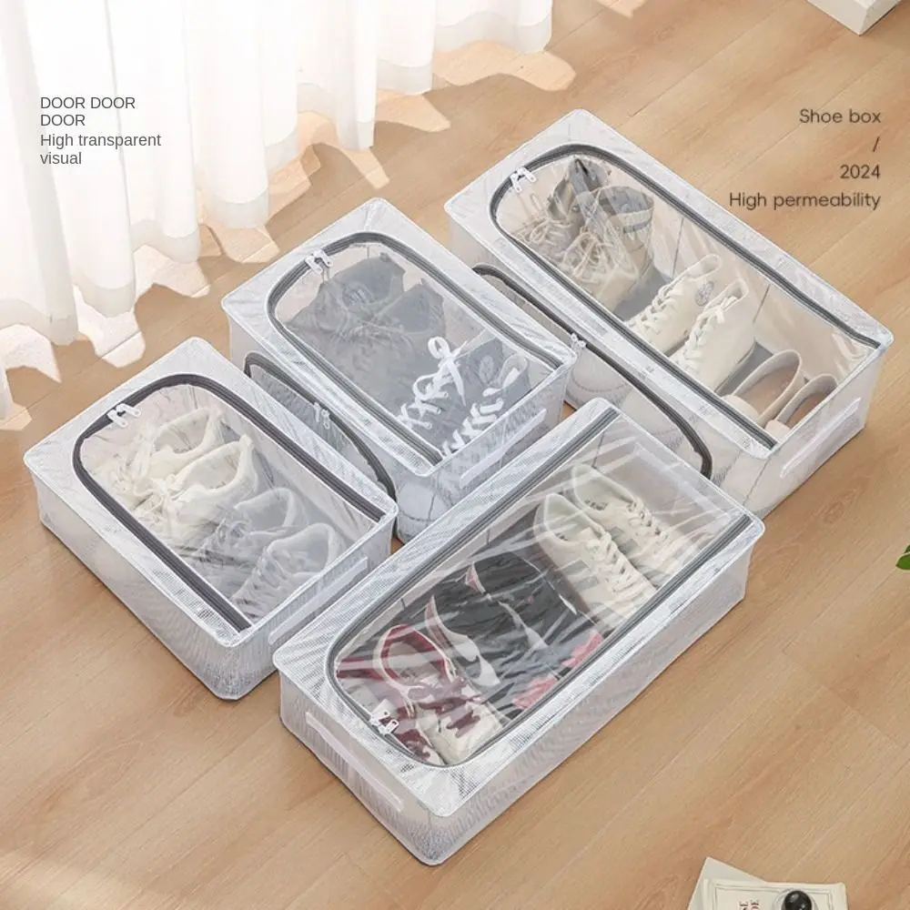 Free Installation Foldable Shoe Storage Box Clear Under-bed Shoe Rack Finishing Shell Large Capacity Shoe Cabinet Household