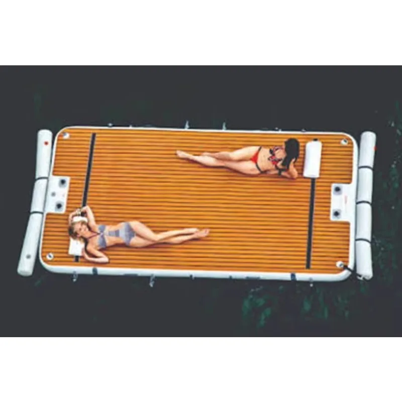 Factory Wholesale Customized Durable High-quality Inflatable Water Recreation Air Cushion Floating Platform Fishing Platform PVC