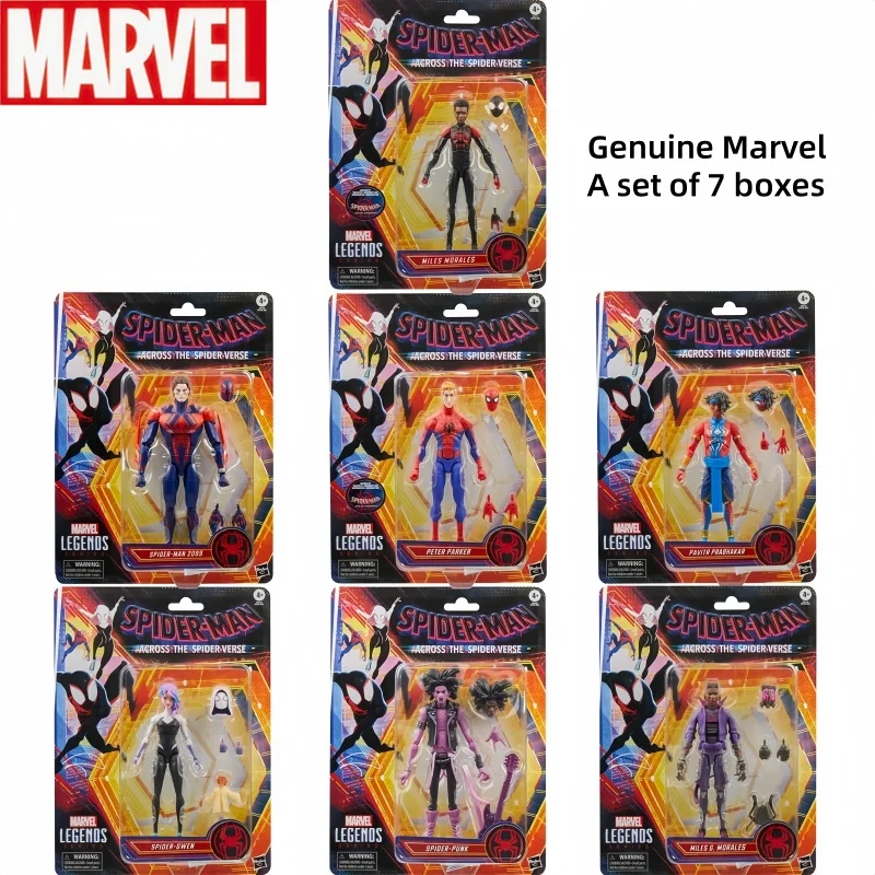 In Stock Genuine Marvel Anime Toy Spider Man: Across The Spider Verse Comic Character Miles Morales Gwen Model Collection Toy