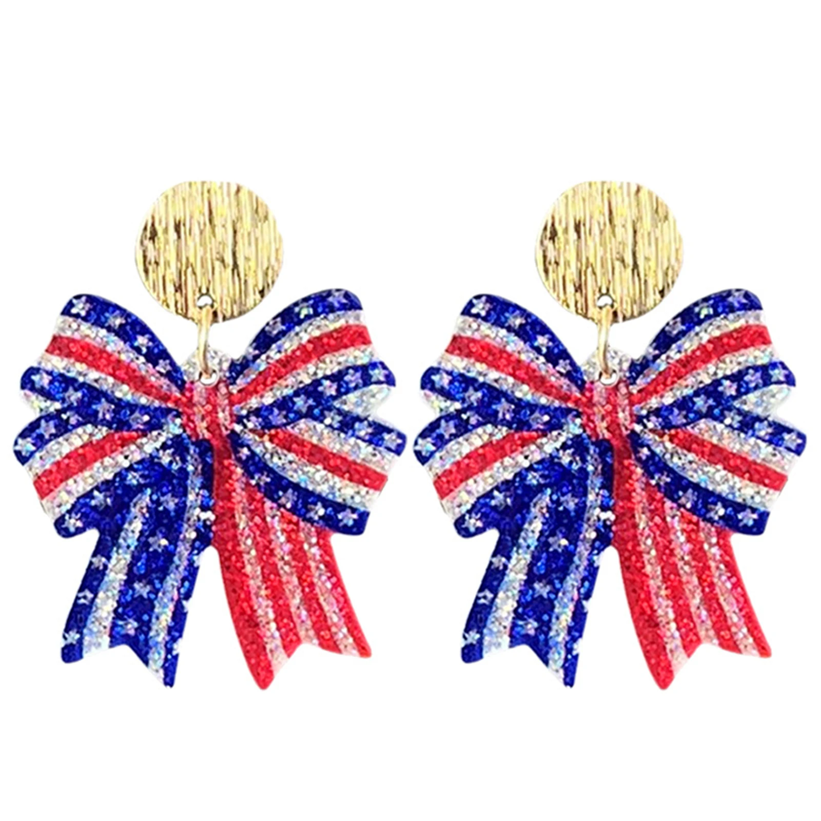 7月4日独立記念日イヤリング女性用スパークリングイーグルブー - Women'S Eagles Accessories のレビューと価格