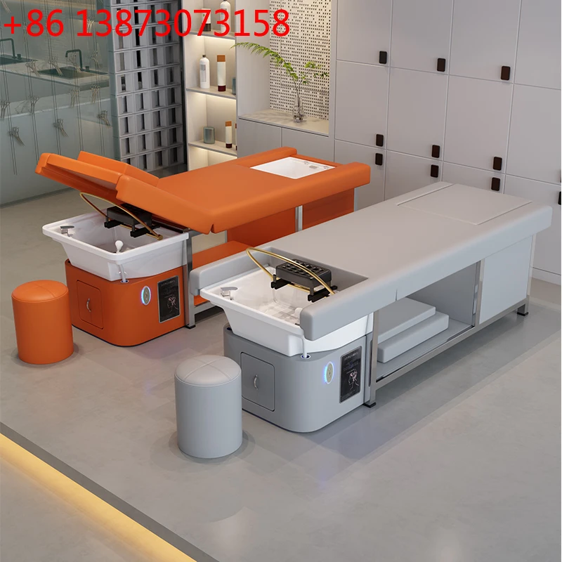 

High-end electric lifting head pedicure hair treatment shampoo bed barber shop hair salon special Thai shampoo bed
